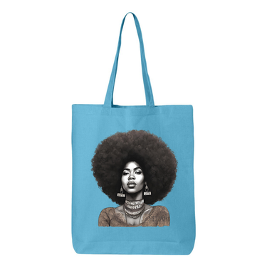 Chocolate Cutie Gusseted Tote - Plant Based Hair Care for Natural Hair